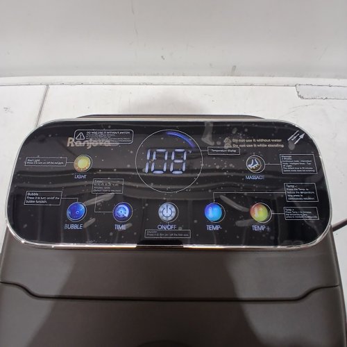 RANJOVA FOOT SPA ELECTRIC ROTARY MASSAGE COLLAPSIBLE FOOT BATH WITH HEAT AND BUBBLES - BLACK/GREY (MODEL: BE-F2200PRORC) image 2