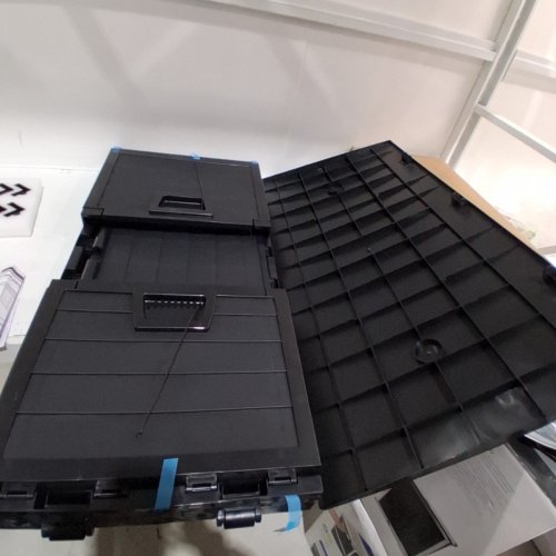 SUNCROWN OUTDOOR RESIN DECK STORAGE BOX - 75GAL - BLACK (MODEL: G666-A0814G55000219) image 2