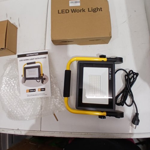 WATERPROOF LED WORK LIGHT - 70W - 10000LM - BLACK/YELLOW image 3