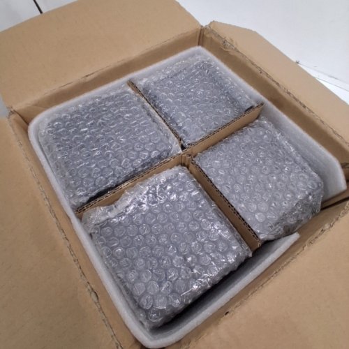 60PK SQUARE SLATE DRINK COASTERS - 4" X 4" - CHARCOAL image 3
