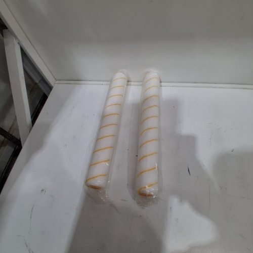 2PK PAINT ROLLER COVERS - 18" - WHITE WITH YELLOW STRIPE (ITEM: A02011) image 3