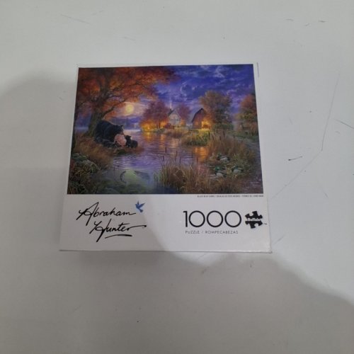 1000PC BUFFALO GAMES ABRAHAM HUNTER JIGSAW PUZZLE - BLACK BEAR FARMS (MODEL: 14300) image 2