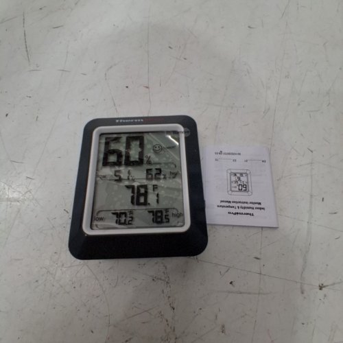 THERMOPRO DIGITAL INDOOR THERMOMETER - BLACK (MODEL:TP50W) image 3