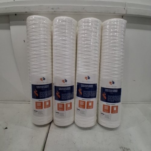 4PK AQUABOON STRING WOUND SEDIMENT 1 MICRON WATER FILTER CARTRIDGES - 20" X 4.5" image 3