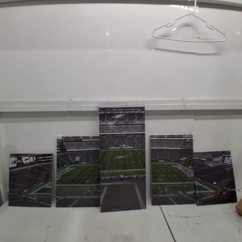 5PC TUMOVO 5 PANEL FOOTBALL STADIUM CANVAS PRINT - 24" X 55" - PHILADELPHIA EAGLES image 2