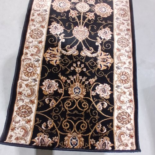 KOSHANI JAIPUR COLLECTION RUG RUNNER - 2FT 3" X 14FT - BLACK (STYLE: 2117A) image 4