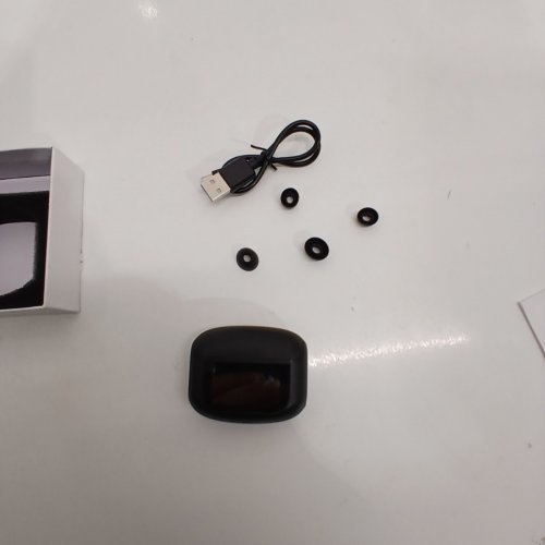 THUNELEC U9 BLUETOOTH WIRELESS EARBUDS WITH TOUCH DISPLAY CASE - BLACK image 3