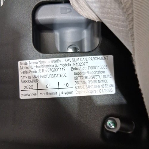 BRITAX ONE4LIFE SLIM CLICKTIGHT ALL-IN-ONE CAR SEAT - CONVERTIBLE - INFANT TO 10YRS - PARCHMENT/BEIGE (MODEL: E1D207G) image 2