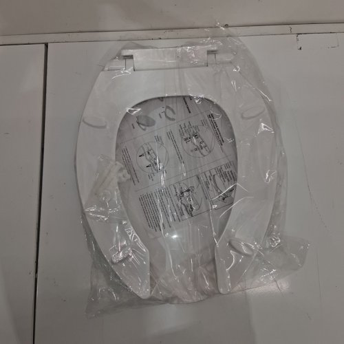 TOWO ELONGATED OPEN FRONT TOILET SEAT- 18.11" - WHITE (MODEL: 180498) image 3