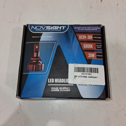 NOVSIGHT LED HEADLIGHT - 6000 K - H11 - RED image 2