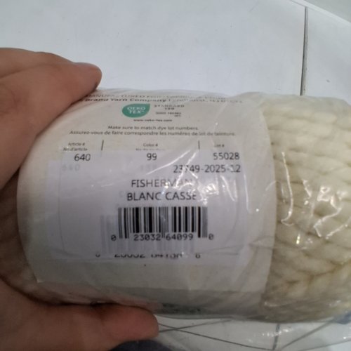 3 LION BRAND SUPER BULKY YARN - 170G - FISHERMAN CREAM (STYLE: WOOL-EASE THICK & QUICK) image 2