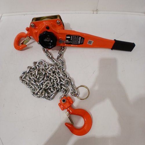 VEVOR MANUAL LEVER CHAIN HOIST - 1.5TON MAX - 10FT - ORANGE/BLACK (MODEL:HSH-1.5T-3M) image 2