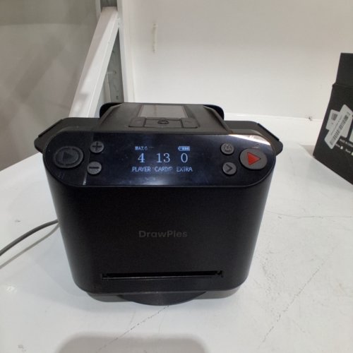 DRAWPIES RECHARGEABLE AUTOMATIC CARD SHUFFLER AND DEALER MACHINE FOR CARD GAMES - BLACK image 2