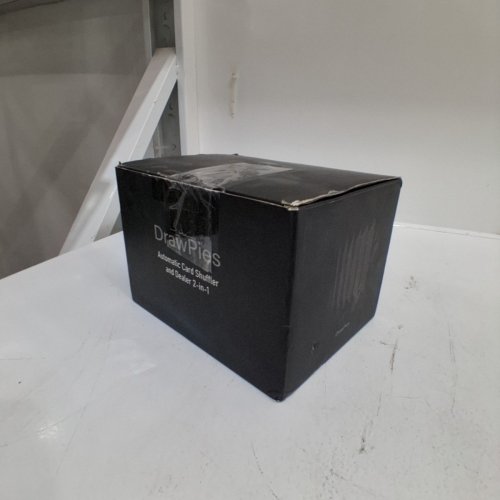 DRAWPIES RECHARGEABLE AUTOMATIC CARD SHUFFLER AND DEALER MACHINE FOR CARD GAMES - BLACK image 5