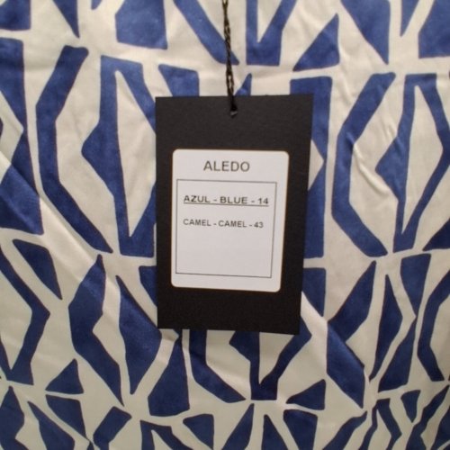 WOMEN'S BARILOCHE PRINT SHIRT - SMALL / MEDIUM - NAVY / WHITE (STYLE : ALEDO) image 5