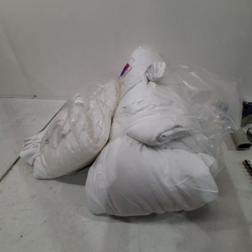 4PC COMFORTER SET WITH SHEETS AND 2 PILLOWCASES - QUEEN - WHITE image 3