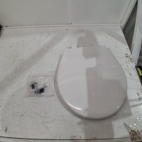 BEMIS ECONOMY PLASTIC ROUND TOILET SEAT - WHITE (MODEL: 730SLEC 000) image 2