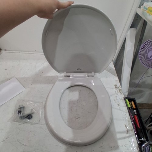 BEMIS ECONOMY PLASTIC ROUND TOILET SEAT - WHITE (MODEL: 730SLEC 000) image 3