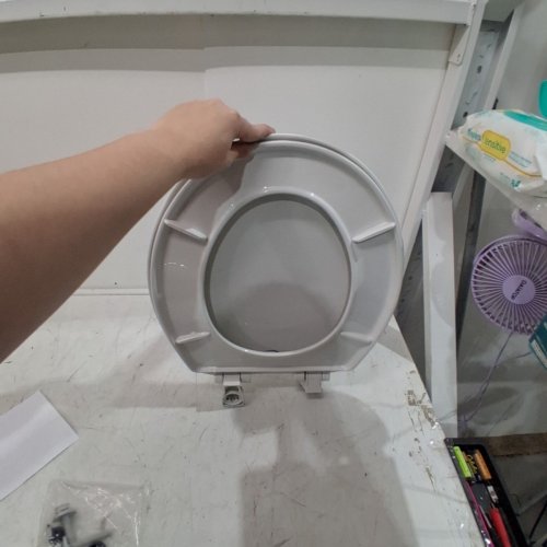 BEMIS ECONOMY PLASTIC ROUND TOILET SEAT - WHITE (MODEL: 730SLEC 000) image 4