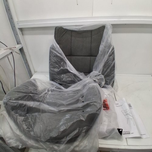 GARVEE MODERN OCCASIONAL WINGBACK VANITY CHAIR - DARK GREY (MODEL: PHK_36RSFK5G) image 3