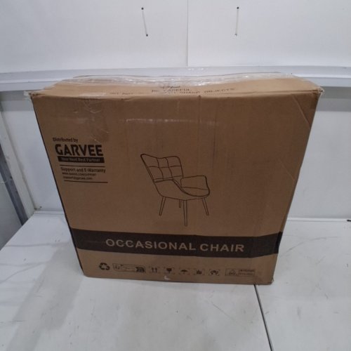 GARVEE MODERN OCCASIONAL WINGBACK VANITY CHAIR - DARK GREY (MODEL: PHK_36RSFK5G) image 6