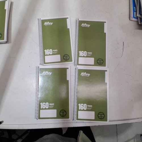 4 HILROY ONE SUBJECT NOTEBOOK - 9.5" X 6" - 160 PAGES - GREEN image 2