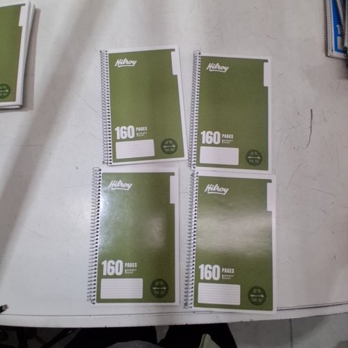 4 HILROY ONE SUBJECT NOTEBOOK - 9.5" X 6" - 160 PAGES - GREEN image 3
