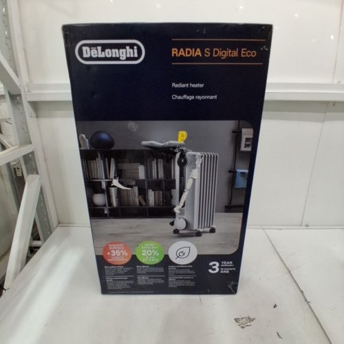 DELONGHI RADIA S ECO DIGITAL FULL ROOM RADIANT ELECTRIC SPACE HEATER - 120V - WHITE (MODEL:TRRS0715ECA) image 2