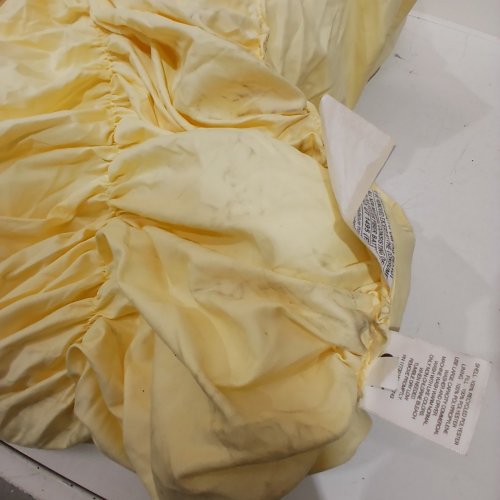 ROOM ESSENTIALS RUCHED COMFORTER FOR DORM - FULL - BUTTER YELLOW image 3
