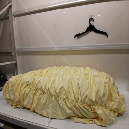 ROOM ESSENTIALS RUCHED COMFORTER FOR DORM - FULL - BUTTER YELLOW image 4