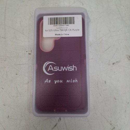 ASUWISH HYBRID RUGGID PHONE CASE SHOCKPROOF AND HEAVY DUTY - FOR SAMSUNG GALAXY S25 ULTRA - PURPLE/PINK image 3