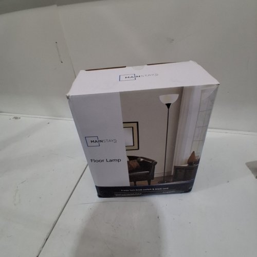 MAINSTAYS FREESTANDING FLOOR LAMP - 71" HEIGHT - BLACK image 2