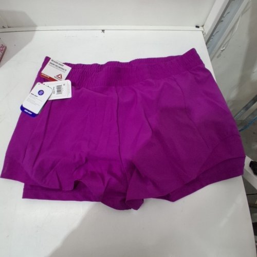WOMEN'S REEBOK ON PACE RELAXED SHORTS - XXL - PURPLE image 2