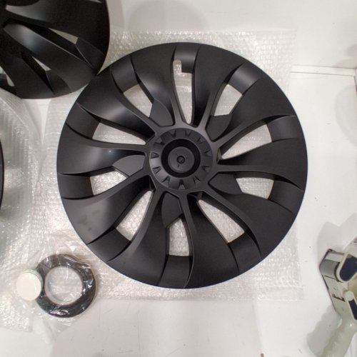 4PK SOCOBETA IMPACT RESISTANT HUB CAP WHEEL RIM COVER FOR 2017-2023 TESLA MODEL 3 - 18" - BLACK image 3