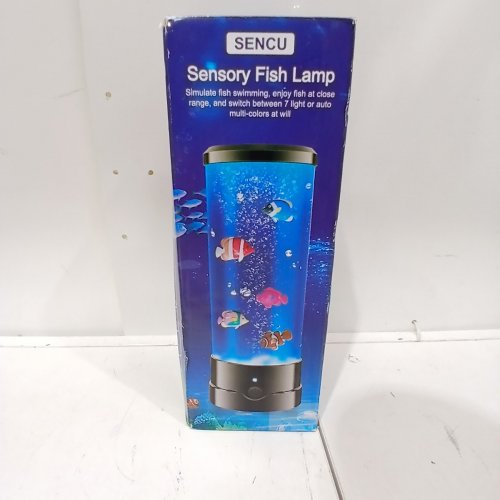 SENCU SENSORY FISH LAMP, 4 FISH INCLUDED - 11.35" H - BLACK image 5