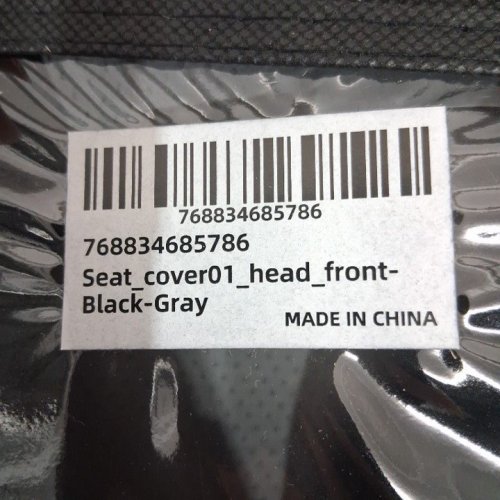 COVERADO UNIVERSAL FRONT CAR SEAT COVERS - BLACK/GREY image 4