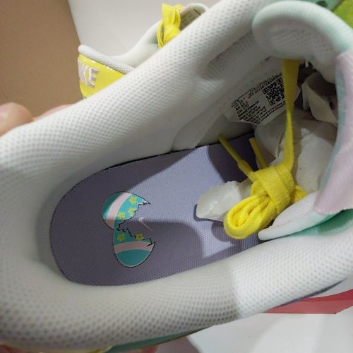 WOMEN'S NIKE DUNK LOW RETRO EASTER 2026 SNEAKERS - 9 - EMERALD RISE / YELLOW PULSE / HYDRANGEAS / WHITE / PINK FOAM image 6