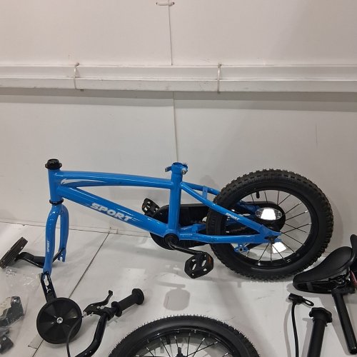 KIDS NAIPO 14" BIKE WITH TRAINING WHEELS - BLUE - (MODEL: KB-WY014) image 4