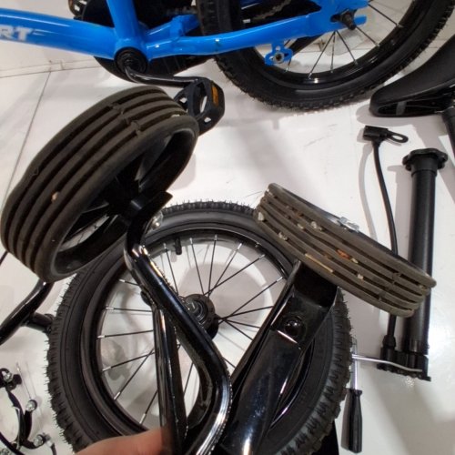 KIDS NAIPO 14" BIKE WITH TRAINING WHEELS - BLUE - (MODEL: KB-WY014) image 5