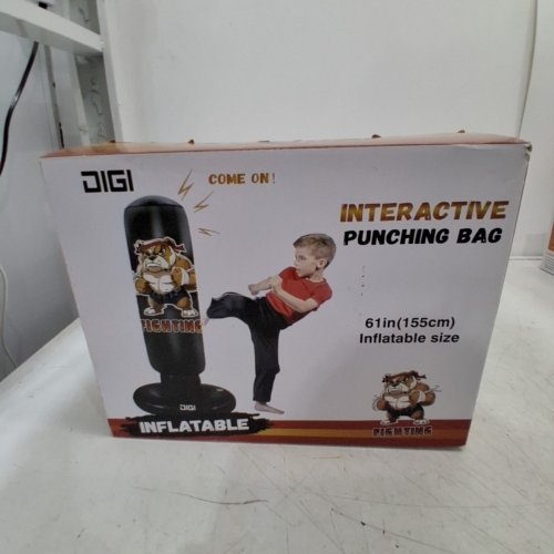 DIGI INTERACTIVE INFLATABLE PUNCHING BAG - 61" - BLACK image 5