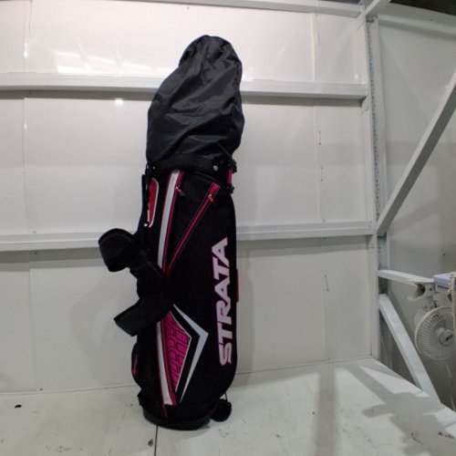 11PC WOMEN'S CALLAWAY GOLF COMPLETE GOLD CLUB SET - RIGHT HANDED - PINK / BLACK image 2