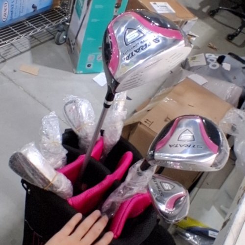 11PC WOMEN'S CALLAWAY GOLF COMPLETE GOLD CLUB SET - RIGHT HANDED - PINK / BLACK image 5