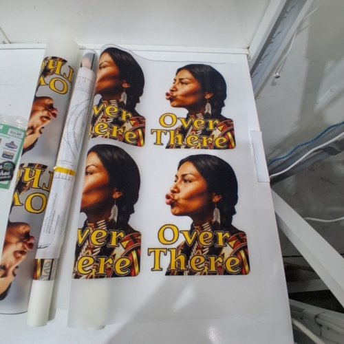 3PK HEAT TRANSFER DESIGN SHEETS "OVER THERE" - 25" X 50" - MULTICOLOR image 4