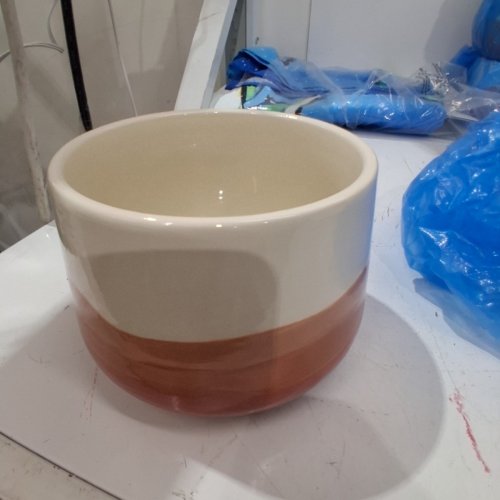 MAINSTAYS OMBRE PLANTER - 6" - CREAM AND TERRACOTTA (ITEM: 4867561B) image 3