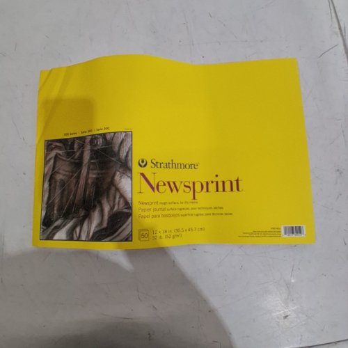 STRATHMORE 300 SERIES NEWSPRINT ROUGH SURFACE PAPER PAD - 12'' X 18'' (MODEL: P307-812) image 3