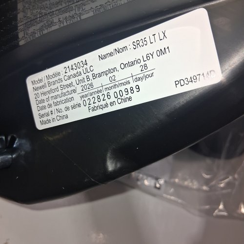 GRACO SNUGRIDE 35 LITE LX INFANT CAR SEAT - 4-35LBS CAPACITY - GOTHAM FASHION BLACK/GREY (MODEL: 2143034) image 2
