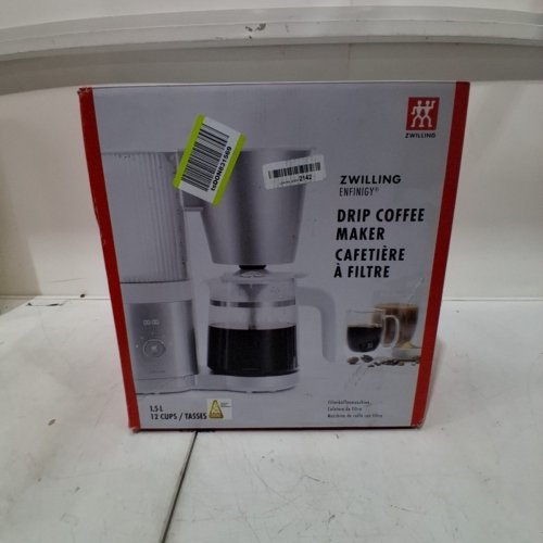 ZWILLING ENFINIGY GLASS DRIP COFFEE MAKER - 12 CUPS - 120V - SILVER (MODEL: 53103-5) image 8