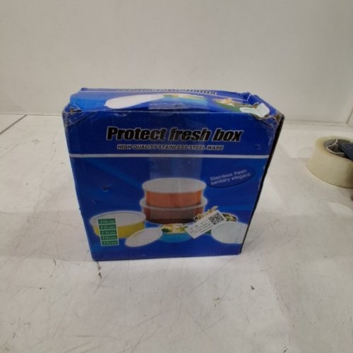 5PC FOOD STORAGE CONTAINERS, PROTECT FRESH BOX - 10CM TO 18CM - MULTI COLOR image 4
