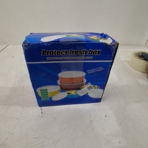 5PC FOOD STORAGE CONTAINERS, PROTECT FRESH BOX - 10CM TO 18CM - MULTI COLOR image 5