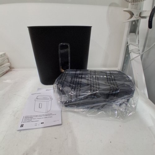 AMAZON BASICS 8-SHEET CROSS-CUT PAPER SHREDDER - BLACK (MODEL: C276-A US) image 2